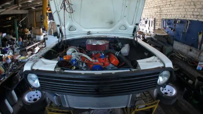 installing another engine on a Volga car