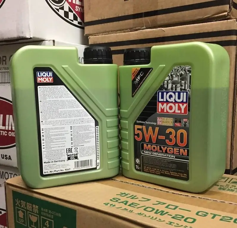 Huile moteur Liqui Moly Molygen 5w30: révision, spécifications