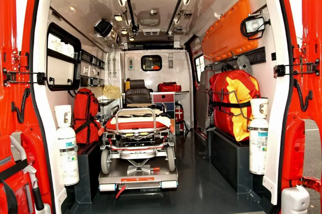 Equipamento de ambulância