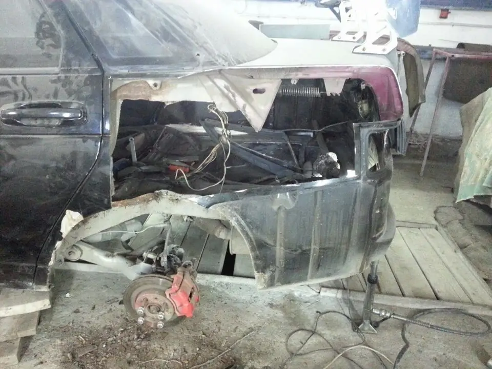 The process of replacing the rear wing VAZ 2110