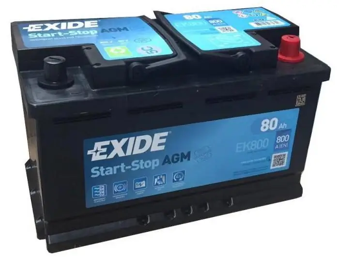 Exide-motorbatterye: resensies en spesifikasies