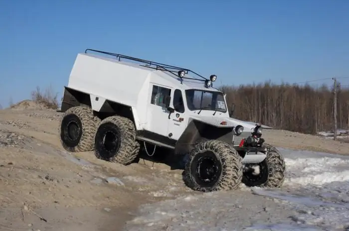 The all-terrain vehicle "Predator" is a vehicle for use in extreme off-road conditions