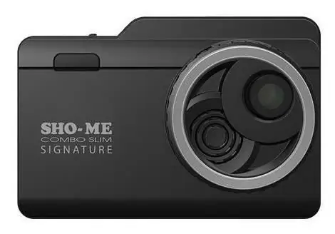 Радар детекторы бар DVR Sho-Me Combo Slim Signature: шолулар, шолулар, техникалық сипаттамалар