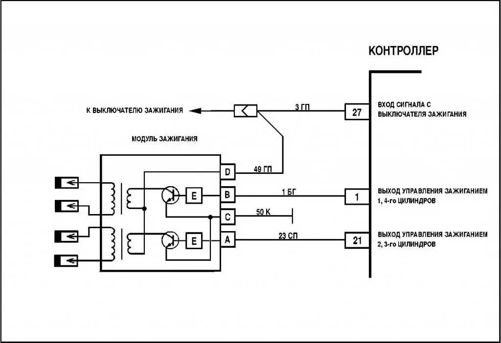 Scheme ntawm ignition module