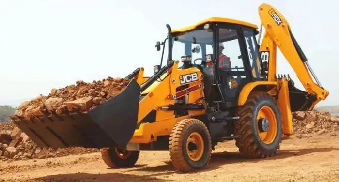 JCB excavator tractor